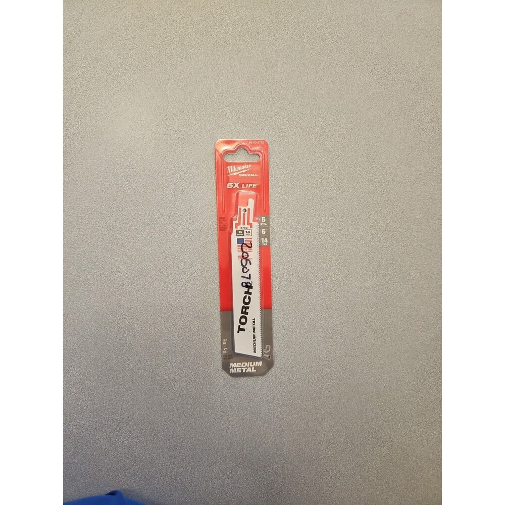 NEW Milwaukee Torch Carbide Reciprocating Saw Blades 6 in 5-Pack Medium Metal